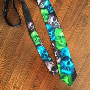 Jerry Garcia Skull Tie